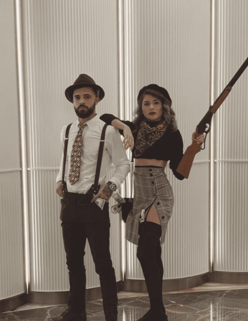 Bonnie and Clyde for halloween outfit idea