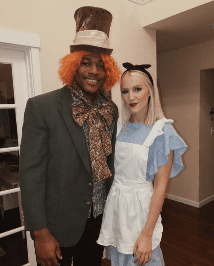 Alice and the Mad Hatter halloween outfit idea