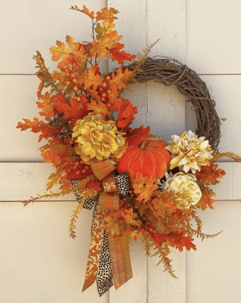 UNIQUE FALL WREATH FOR COZY HOME