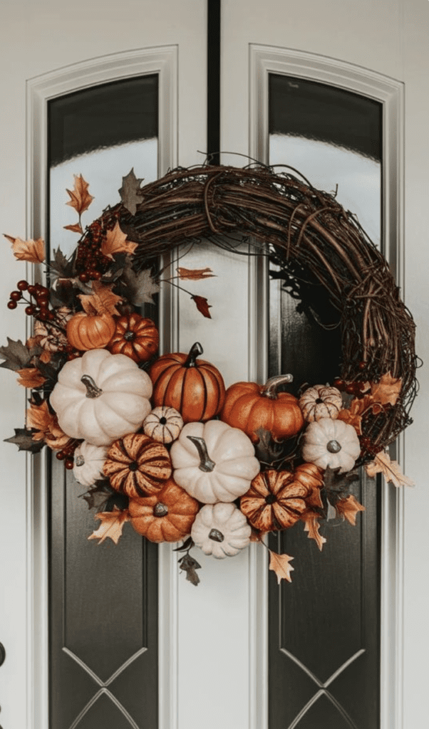 Fall UNIQUE FALL WREATH FOR COZY HOME