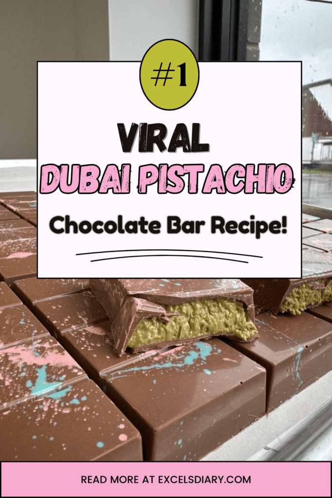 Dubai Pistachio Chocolate Bar Recipe