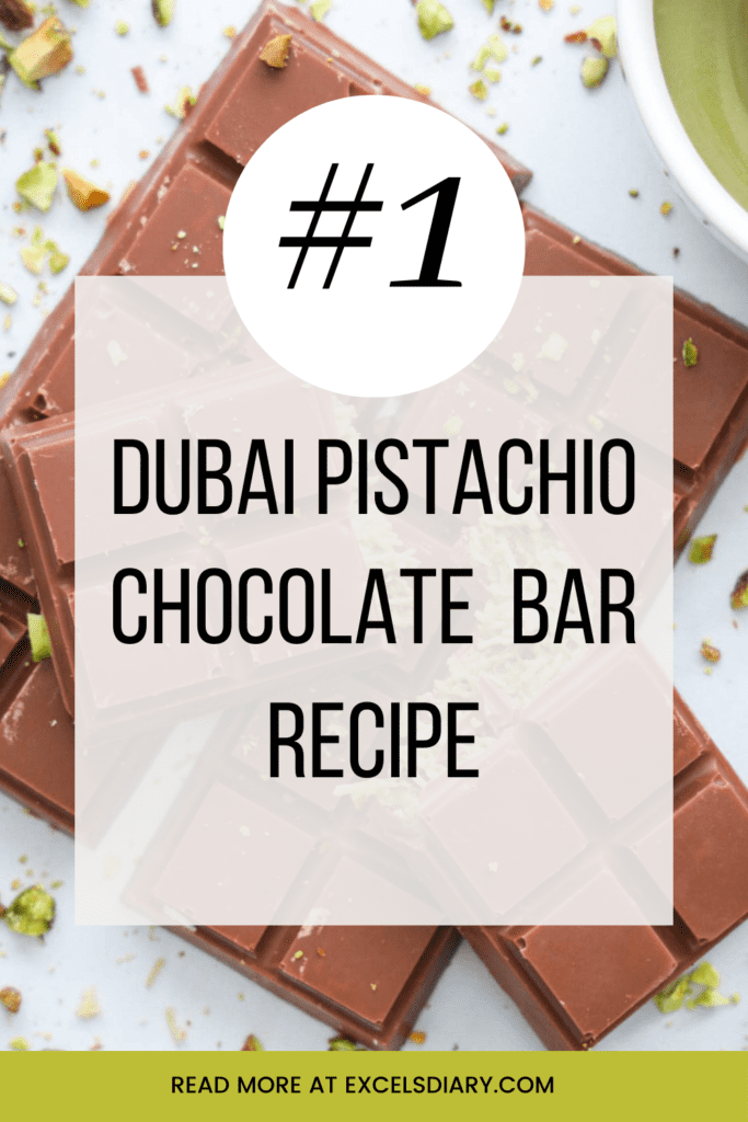 Dubai Pistachio Chocolate Bar Recipe