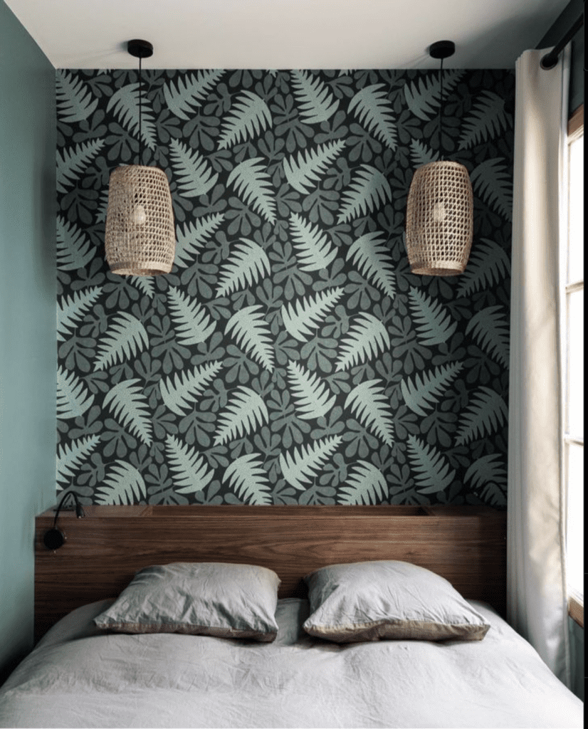 Bedroom wallpaper idea