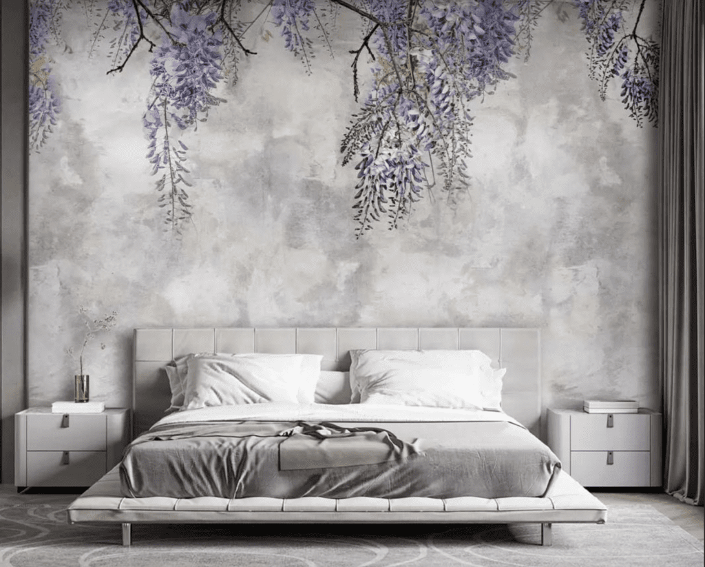 Bedroom wallpaper idea