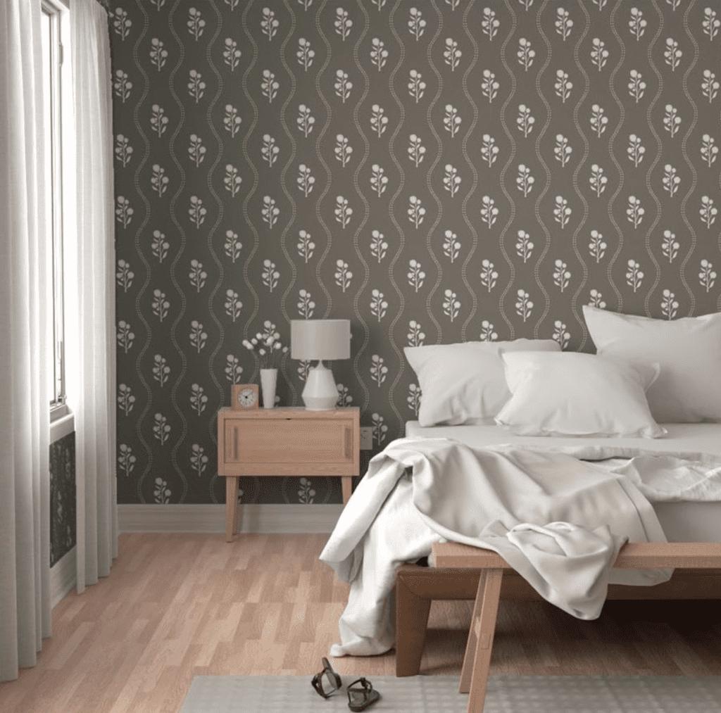 Bedroom wallpaper idea