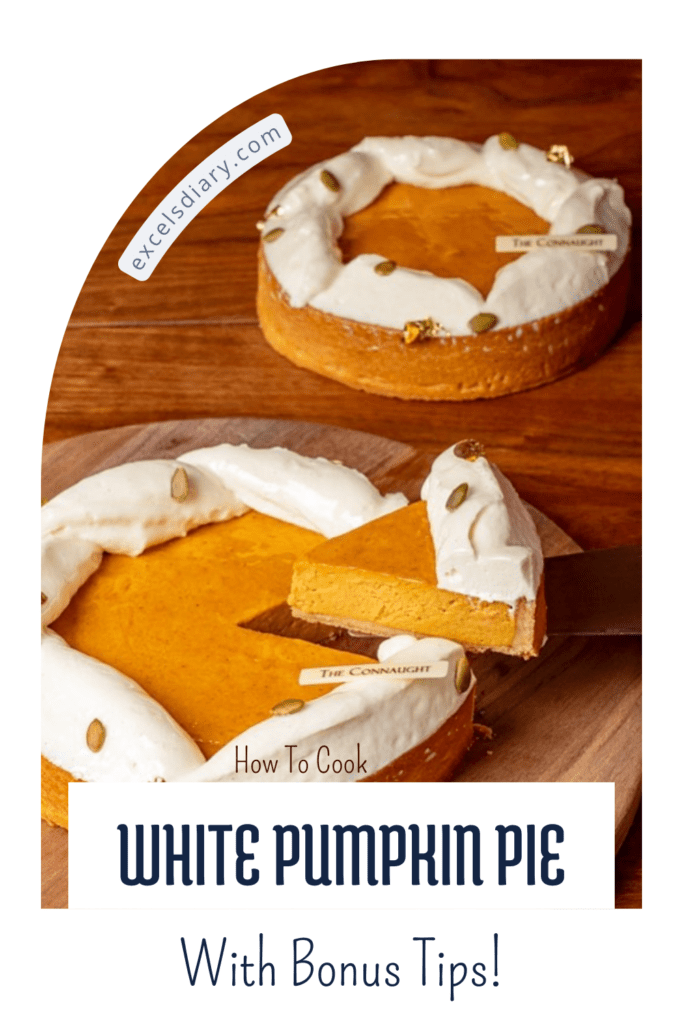  white pumpkin pie.