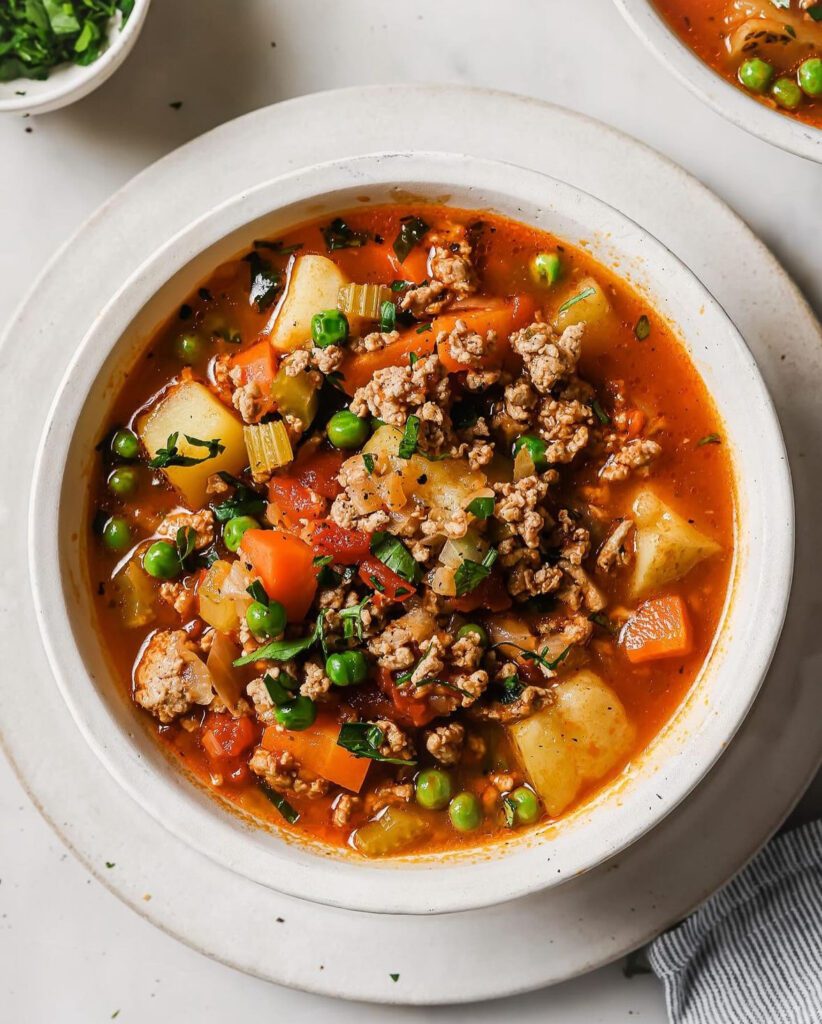 ground turkey vegetable soup