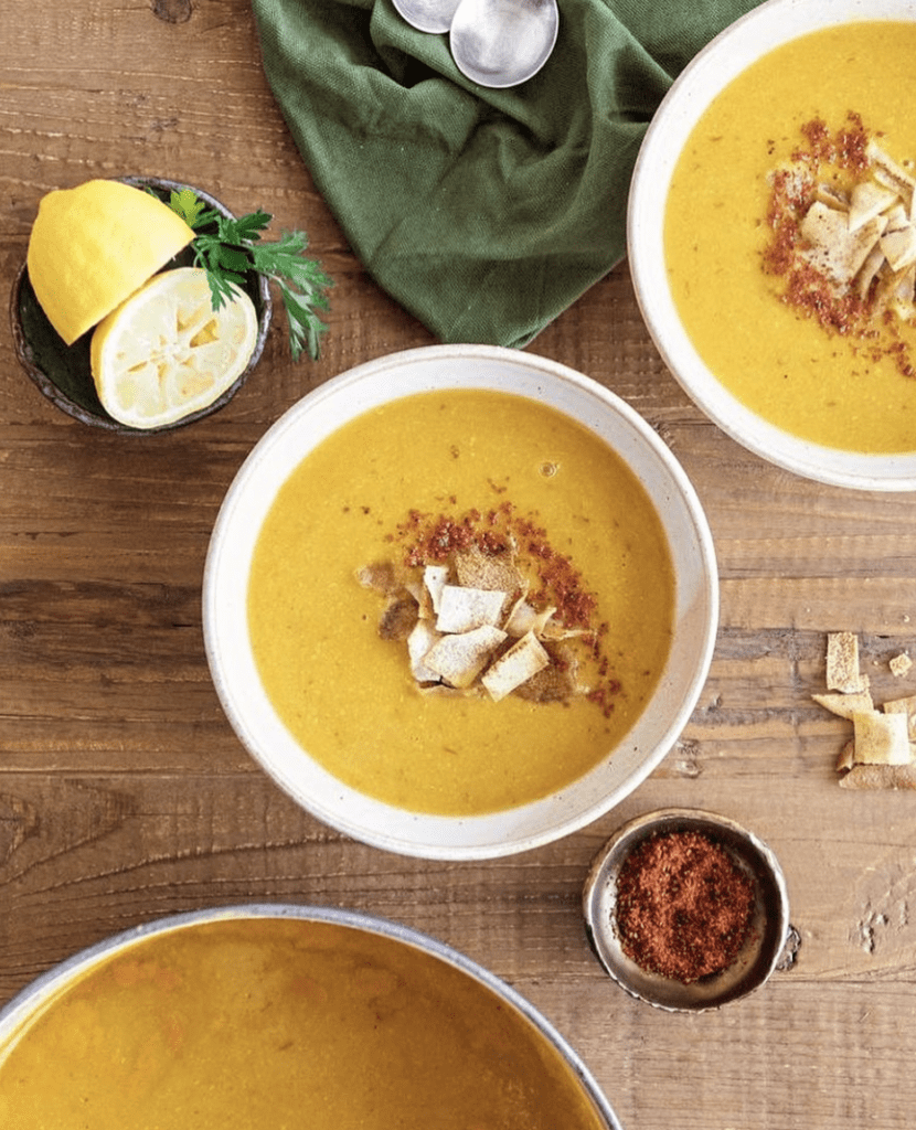 yellow lentil soup