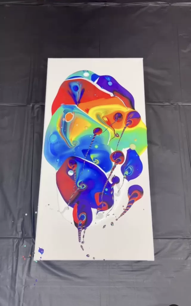 Abstract Drip Painting