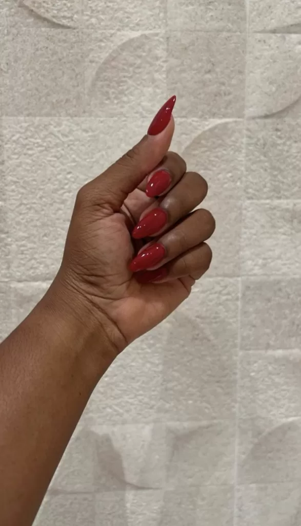 simple christmas nails design